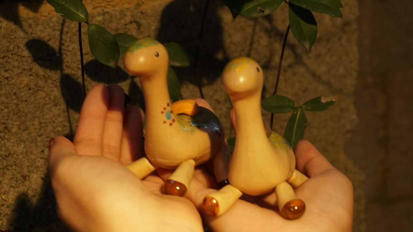 Handmade Ceramic Water Spirit with Movable Joints. Very Unique