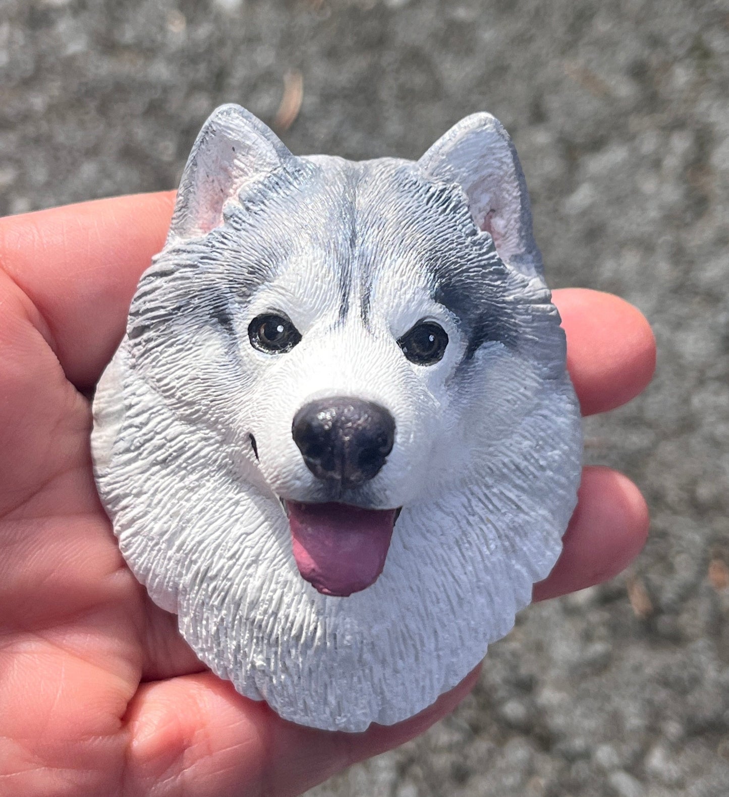 Custom-Handcrafted Scented Plaster Head Portraits with Magnet