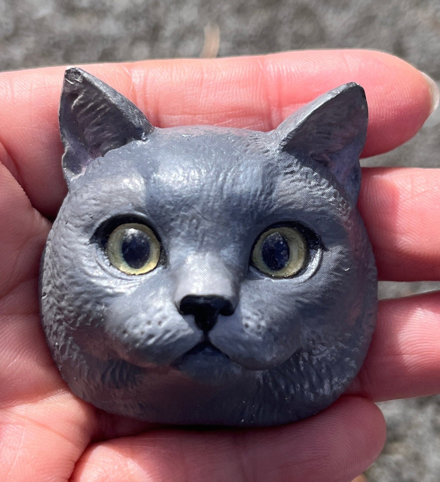 Custom-Handcrafted Scented Plaster Head Portraits with Magnet