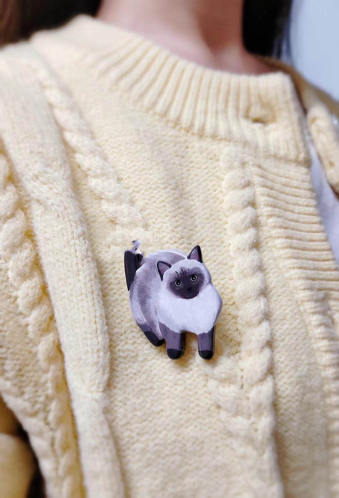 Luxurious Custom Handcrafted Pet Brooch Pin– A True Work of Art
