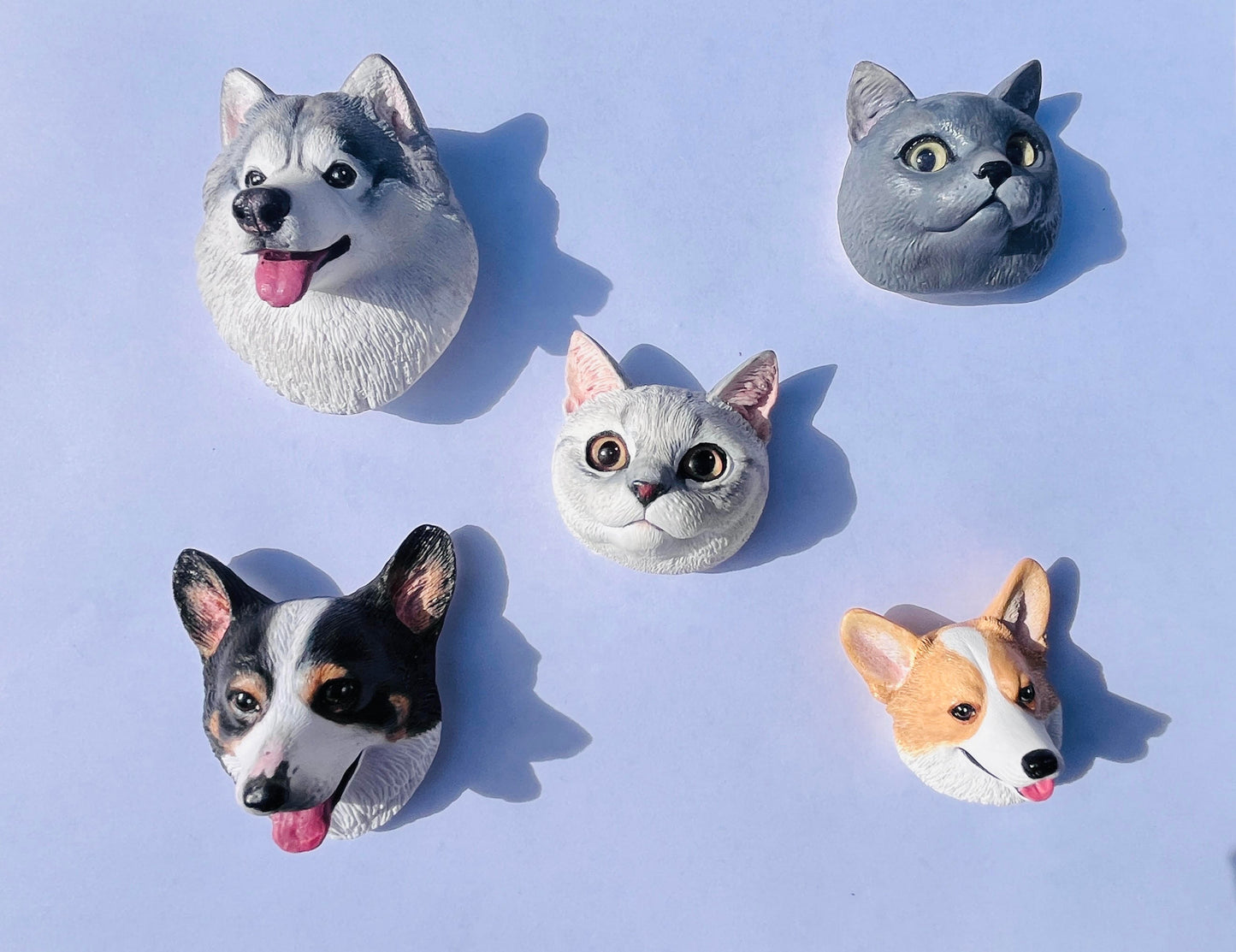 Custom-Handcrafted Scented Plaster Head Portraits with Magnet
